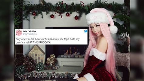 belle delphine sex|Christmas sex tape